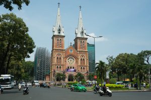 Notre Dame Cathedral in Ho-Chi-Minh-City