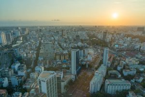 View fromo Bitexo Financial Tower in Ho-Chi-Minh-City