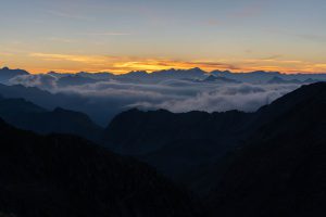 Sunrise above Capanna Cristallina