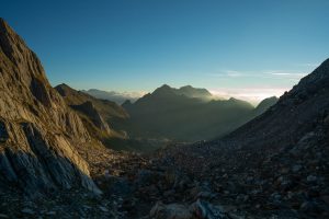 First Sunrays at Capanna Cristallina